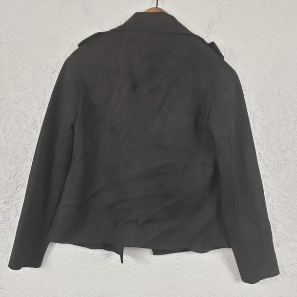 KUT from the Kloth Faux Suede Moto Jacket Military Style - XS - Picture 4 of 4